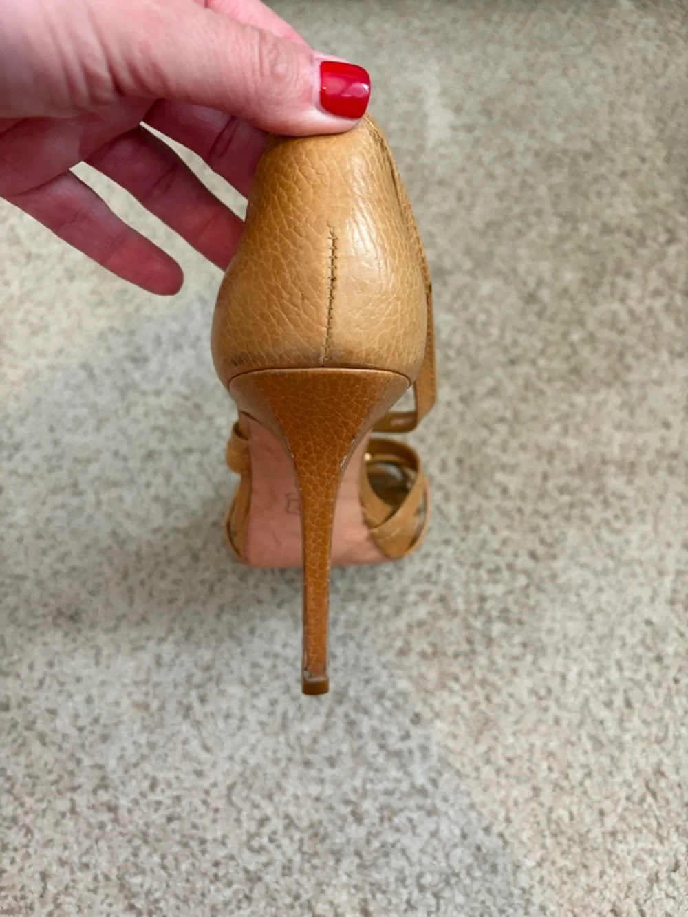 Tory Burch Strappy Sandals in “Royal Tan”, 8